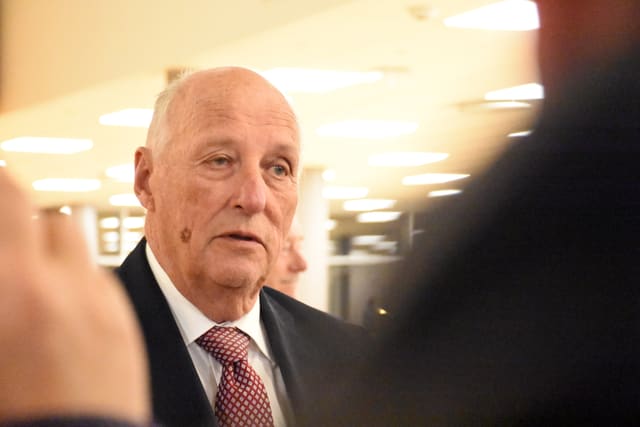 Kong Harald V under åpningen av Sametinget, 2021